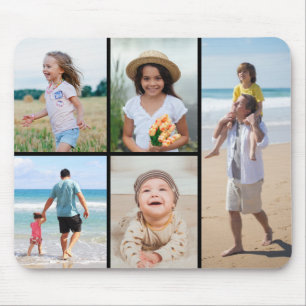 Create Your Own 5 Photo Collage Mouse Pad