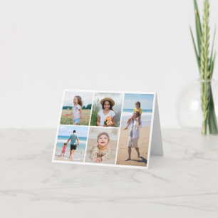 Create Your Own 5 Photo Collage Note Card
