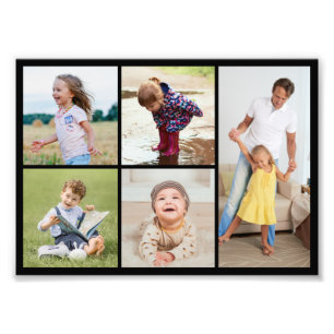 Create Your Own 5 Photo Collage Photo Enlargement Print
