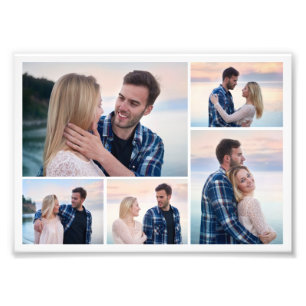 Create Your Own 5 Photo Collage Photo Enlargement Print