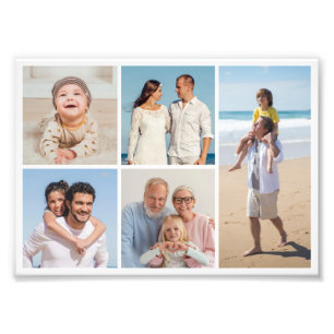 Create Your Own 5 Photo Collage Photo Enlargement Print