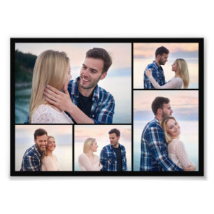 Create Your Own 5 Photo Collage Photo Enlargement Print