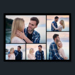 Create Your Own 5 Photo Collage Poster<br><div class="desc">Create your own 5 Photo Collage for Christmas, Birthdays, Weddings, Anniversaries, Graduations, Father's Day, Mother's Day or any other Special Occasion, with our easy-to-use design tool. Add your favourite photos of friends, family, vacations, hobbies and pets and you'll have a stunning, one-of-a-kind photo collage. Our custom photo collage is perfect...</div>