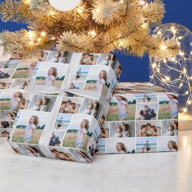 Create Your Own 5 Photo Collage   Wrapping Paper (Holidays)