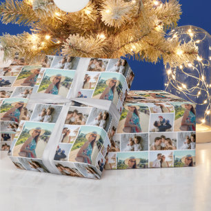 Create Your Own 5 Photo Collage Wrapping Paper