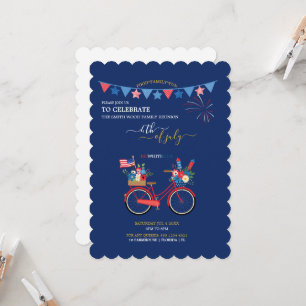 Create your own 5" x 7" 4th of July Invitation