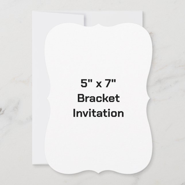 Create Your Own 5" x 7" Bracket Invitation (Front)