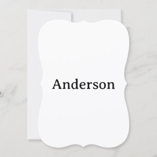 Create Your Own 5" x 7" Bracket Thank You Card