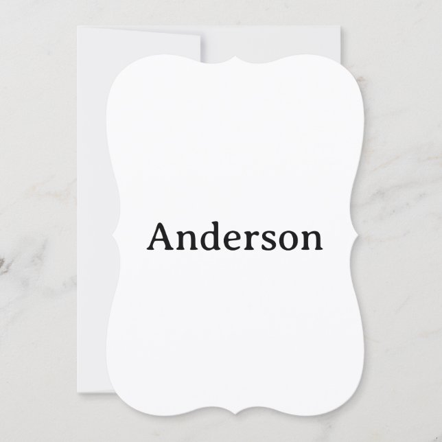 Create Your Own 5" x 7" Bracket Thank You Card (Front)