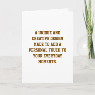 Create Your Own 5" x 7" Folded Greeting Card
