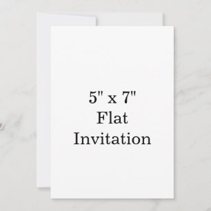Create Your Own 5" x 7" Invitation