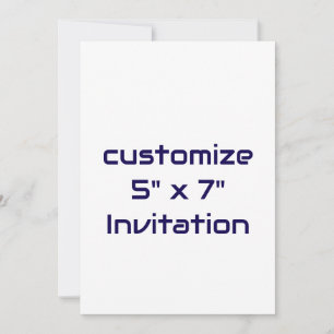 Create Your Own 5" x 7" Invitation