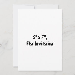 Create Your Own 5" x 7" Invitation