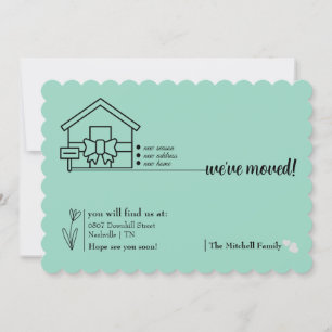 Create Your own 5" x 7" Moved Announcement Card