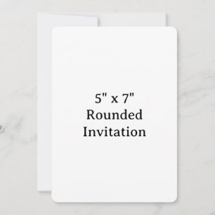Create Your Own 5" x 7" Rounded Invitation