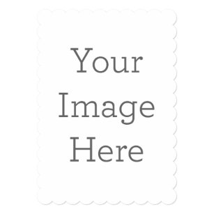 Create Your Own 5" x 7" Scalloped Invitation