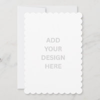 Create Your Own 5" x 7" Scalloped Invitation