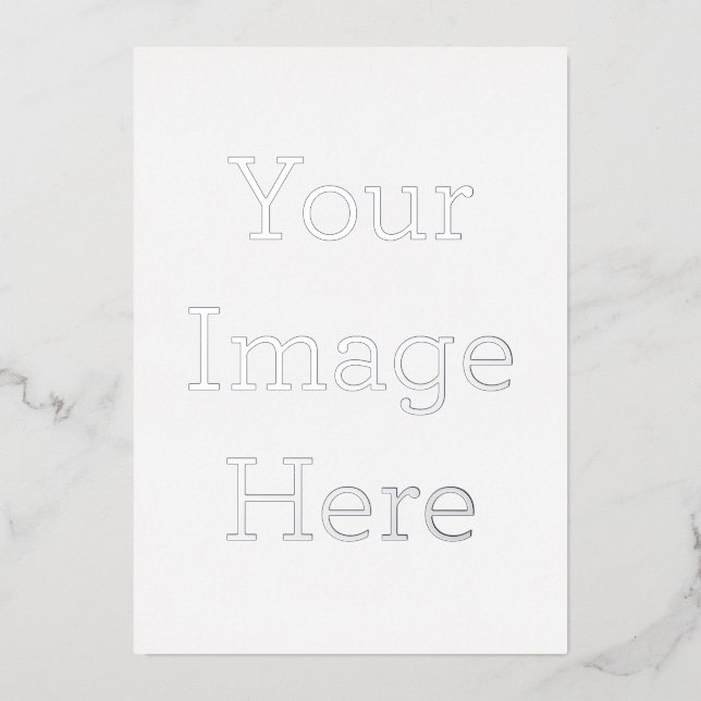 12.7cm x 17.8cm Foil Invitation (Front)