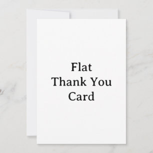 Create Your Own 5" x 7" Squared Flat Thank You Card