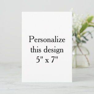 create your own 5" x 7" Squared standrad Invitation