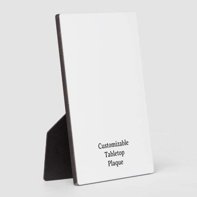Create your own 5" x 7" Tabletop Plaque with Easel (Side)