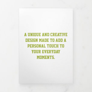Create Your Own 5" x 7" Trifold Letter Fold Card