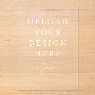 Create Your Own, 5x7 Acrylic Invitations