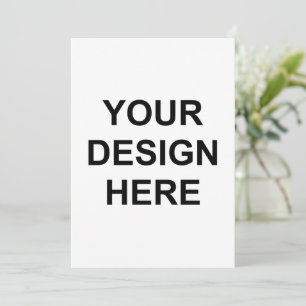 create your own 5x7 invitationfront back  invitation