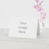 12.7 cm x 17.8 cm Foil Folded Greeting Card , Colour: Silver, Media: Premium White (Orchid)