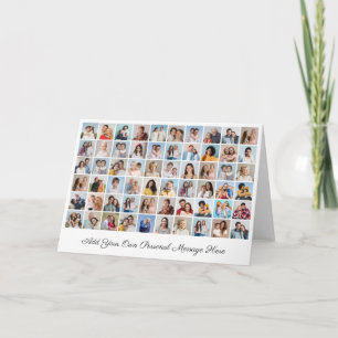 Create Your Own 60 Photo Collage Add Your Greeting Card