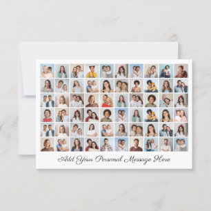 Create Your Own 60 Photo Collage Add Your Greeting Card
