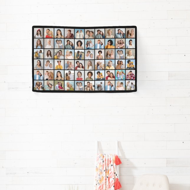 Create Your Own 60 Photo Collage Banner (Insitu)
