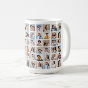 Create Your Own 60 Photo Collage Coffee Mug
