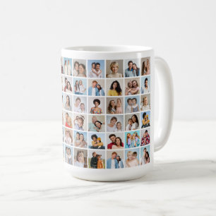 Create Your Own 60 Photo Collage Coffee Mug