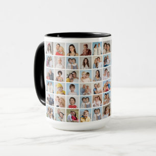 Create Your Own 60 Photo Collage Combo Mug
