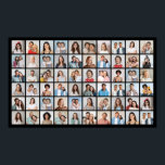 Create Your Own 60 Photo Collage Editable Color Poster<br><div class="desc">Create your own 60 Photo Collage for Christmas, Birthdays, Weddings, Anniversaries, Graduations, Father's Day, Mother's Day or any other Special Occasion, with our easy-to-use design tool. Add your favorite photos of friends, family, vacations, hobbies and pets and you'll have a stunning, one-of-a-kind photo collage, perfect for home decoration, gift giving...</div>