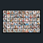 Create Your Own 60 Photo Collage  Poster<br><div class="desc">Create Your Own 60 Photos Collage. Add Your Own Photos,  Change the Colour of the Background and Make It Your Own.</div>