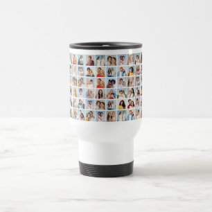 Create Your Own 60 Photo Collage Travel Mug
