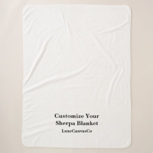 Create your own 60"x 80" large sherpa blanket