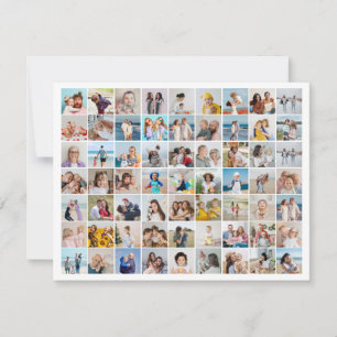 Create Your Own 63 Photo Collage Card