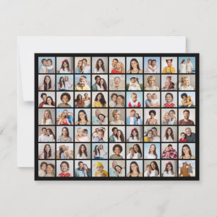 Create Your Own 63 Photo Collage Greeting Card