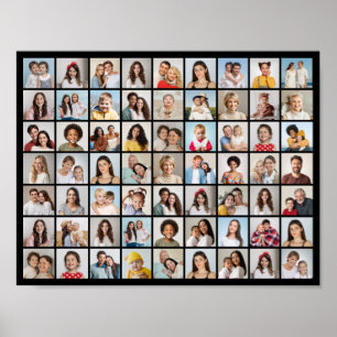 Create Your Own 63 Photo Collage  Poster