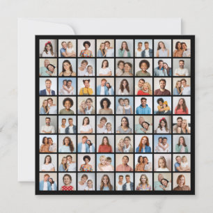 Create Your Own 64 Photo Collage Card