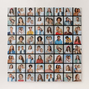 Create Your Own 64 Photo Collage Jigsaw Puzzle