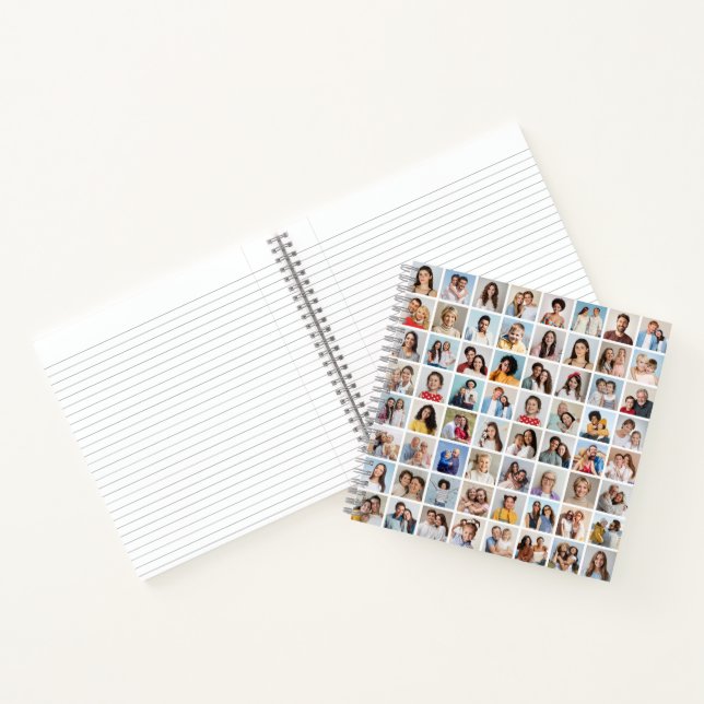 Create Your Own 64 Photo Collage Notebook (Inside)