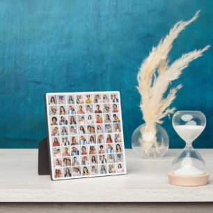 Create Your Own 64 Photo Collage Plaque