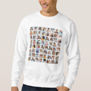 Create Your Own 64 Photo Collage Sweatshirt