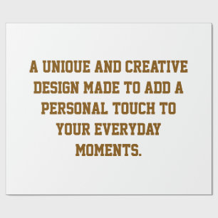 Create Your Own 64lb Glossy Wrapping Paper