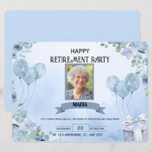 Create your own 6.5 x 8.7 Retirement Party Invite
