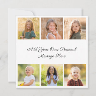 Create Your Own 6 Photo Collage Add Your Greeting Card